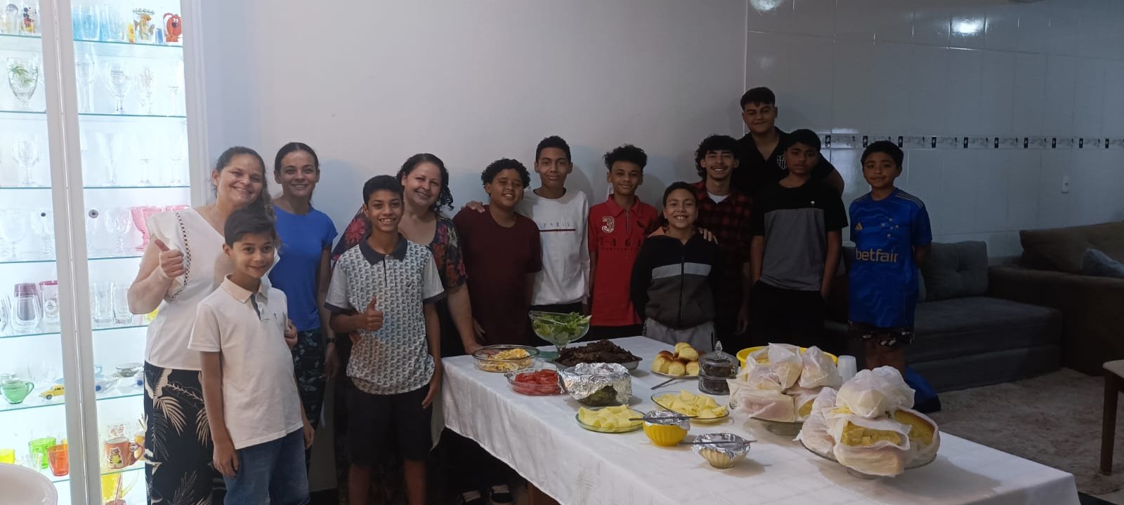 Visitas e apoio às famílias